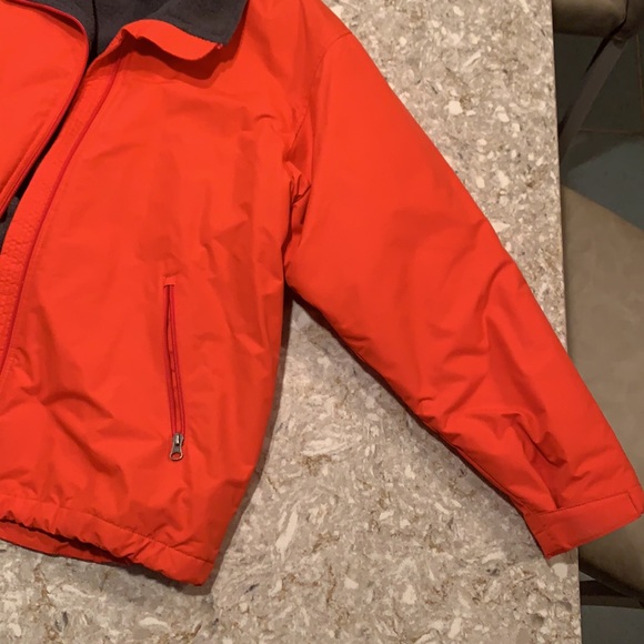 Women’s Land’s End zipper orange winter jacket - Picture 4 of 8